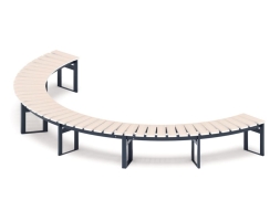 Скамья модульная Радиус комфорта-8 (беленый дуб), фото 4