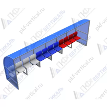 Скамейка для запасных игроков на 12 мест