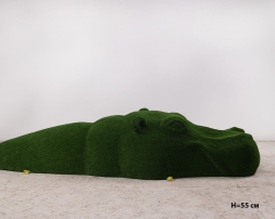 Топиари Бегемот в воде, h=55см - газон Есо, фото 3