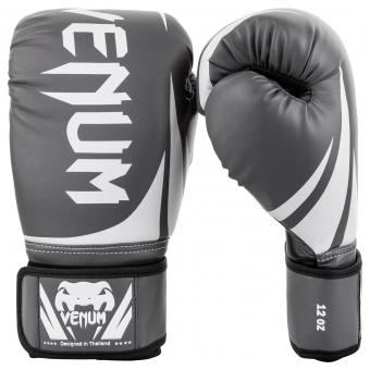 Перчатки боксерские Venum Challenger 2.0 Grey/White/Black, фото 1