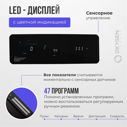 Беговая дорожка домашняя OXYGEN FITNESS RunUp BEAT, фото 16