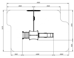 Детская игровая площадка Лукоморье ДИК 2.25.02-01.С H=1200, металлический скат, фото 6 Детская игровая площадка Лукоморье ДИК 2.25.02-01.С H=1200, металлический скат, фото 6