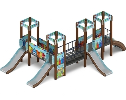 Детская игровая площадка Королевство (Коты) ДИК 1.15.04-11 H=900, фото 4 Детская игровая площадка Королевство (Коты) ДИК 1.15.04-11 H=900, фото 4