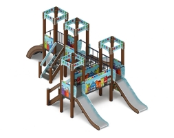 Детская игровая площадка Королевство (Коты) ДИК 1.15.04-11 H=900, фото 1 Детская игровая площадка Королевство (Коты) ДИК 1.15.04-11 H=900, фото 1