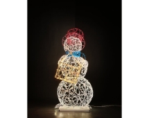 Световая фигура Снеговик-музыкант sn002 (инструмент на выбор)