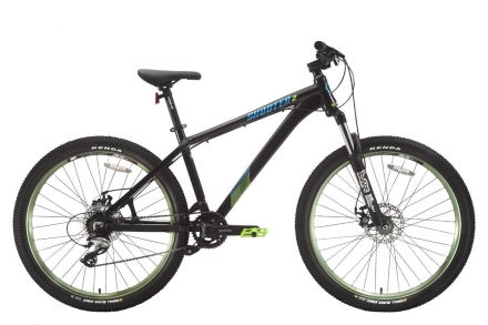 Велосипед Stark&#039;18 Shooter-2 тёмно-серый/зелёный/голубой 16&quot;, фото 1