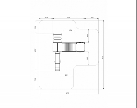 Детская игровая площадка Рада Город ДИК 2.01.2.05-01 H=1200, фото 5