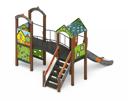 Детская игровая площадка Рада Город ДИК 2.01.2.05-01 H=1200, фото 3