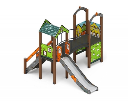 Детская игровая площадка Рада Город ДИК 2.01.2.05-01 H=1200, фото 2