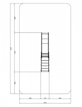 Горка малая - ИО 41.01.06-01 - (Граффити) H=900 Горка малая - ИО 41.01.06-01 - (Граффити) H=900