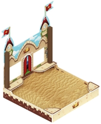 Песочница средняя с ограждением Королевство - ИО 5.15.01-01, фото 4