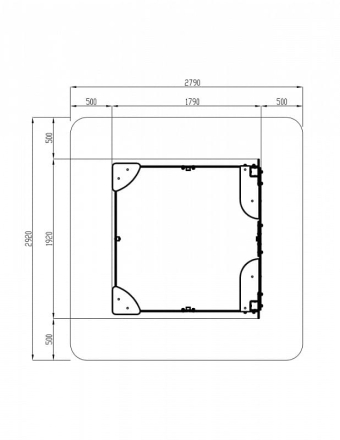 Песочница средняя с ограждением Королевство - ИО 5.15.01-01, фото 5