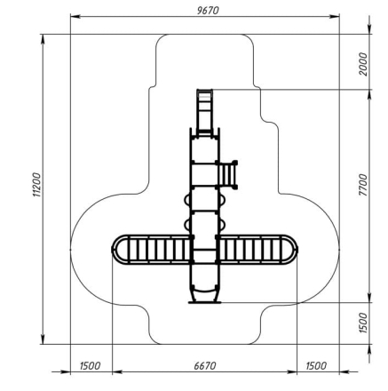 Аэроплан - ДИК 1.03.4.01-01.C (Дракон) - Игровой комплекс H=900, фото 6