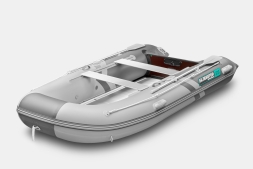 Gladiator B 370 AL LIGHT Светло-темносерый моторная лодка ПВХ Алюминиевый пайол, фото 1