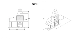 Печь № 10А — Барбекю меандр с рабочим столом (или мойкой), фото 10