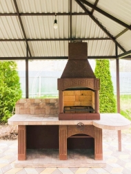 Печь № 10А — Барбекю меандр с рабочим столом (или мойкой), фото 7