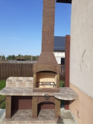 Печь № 10А — Барбекю меандр с рабочим столом (или мойкой), фото 8