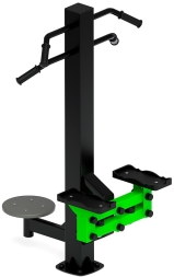 Степ+Твистер (зеленый) - Уличный тренажер - СТ 019-12, фото 1 Степ+Твистер (зеленый) - Уличный тренажер - СТ 019-12, фото 1