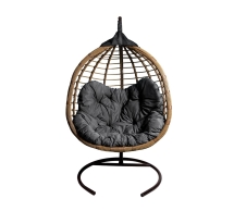 Кресло подвесное двойное Ортис (серые подушки) Кресло подвесное двойное Ортис (серые подушки)