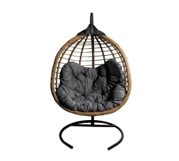 Кресло подвесное двойное Ортис (серые подушки), фото 2