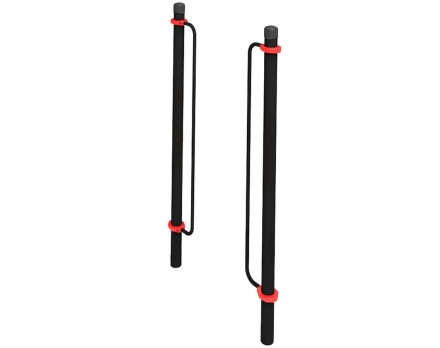 Вспомогательные поручни для подъема колясочников, опорный столб 76х3 мм , фото 1