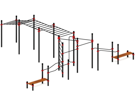 Спортивный комплекс ЛОВ 25, стойки 89 мм, фото 4