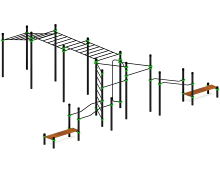 Спортивный комплекс ЛОВ 25, стойки 89 мм, фото 2
