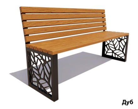 Парковая скамейка Севастополь, Сосна (без подлокотников) 1,8 м, фото 4
