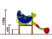 Горка Акула 08104 H=650 для детской площадки Горка Акула 08104 H=650 для детской площадки
