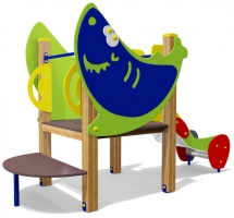 Горка Акула 08104 H=650 для детской площадки Горка Акула 08104 H=650 для детской площадки