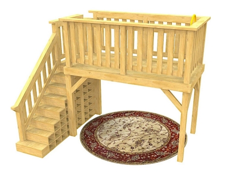 Детская площадка для помещения TORUDA WOOD Чердак Мини, фото 3