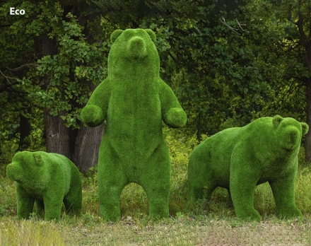 Топиари композиция три медведя - газон Premium, фото 2