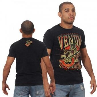 Футболка Venum &quot;Jose Aldo Vitoria&quot; T-shirt - Black/Orange, фото 1
