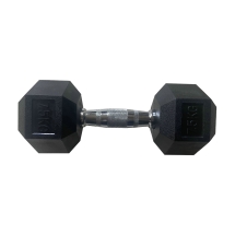 Обрезиненная гексагональная гантель INEX Hex Dumbbell 7,5 кг