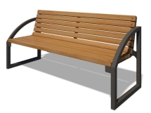 Скамья парковая Радиус LP003 Скамья парковая Радиус LP003