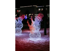 Световая фигура Снеговик-музыкант sn004 (инструмент на выбор)