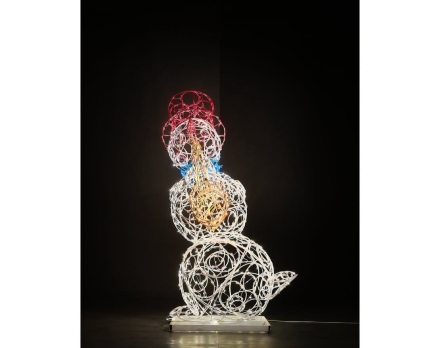 Световая фигура Снеговик-музыкант sn004 (инструмент на выбор), фото 8