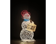 Световая фигура Снеговик-музыкант sn004 (инструмент на выбор)