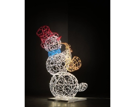 Световая фигура Снеговик-музыкант sn004 (инструмент на выбор), фото 12