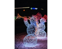 Световая фигура Снеговик-музыкант sn004 (инструмент на выбор)