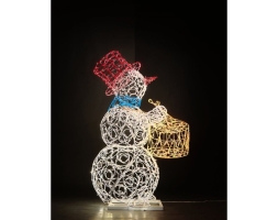 Световая фигура Снеговик-музыкант sn004 (инструмент на выбор), фото 15