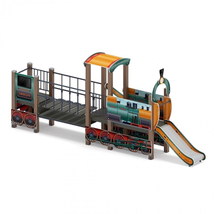 Детская игровая площадка Паровозик ДИК 1.03.5.01-18 H=750, фото 4