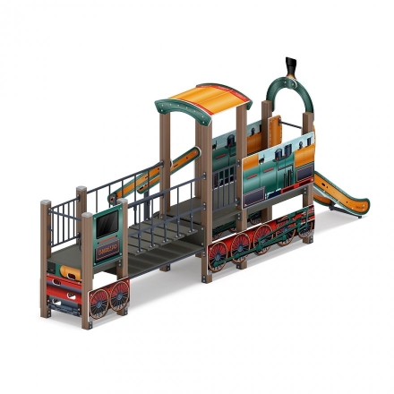 Детская игровая площадка Паровозик ДИК 1.03.5.01-18 H=750, фото 3