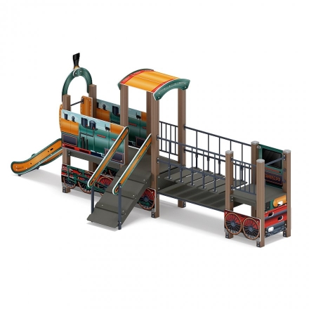Детская игровая площадка Паровозик ДИК 1.03.5.01-18 H=750, фото 2