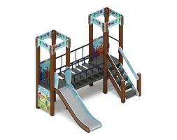 Детская игровая площадка Королевство (Коты) ДИК 1.15.07-11 H=900, фото 2