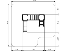 Детская игровая площадка Королевство (Коты) ДИК 1.15.07-21 H=900, фото 6