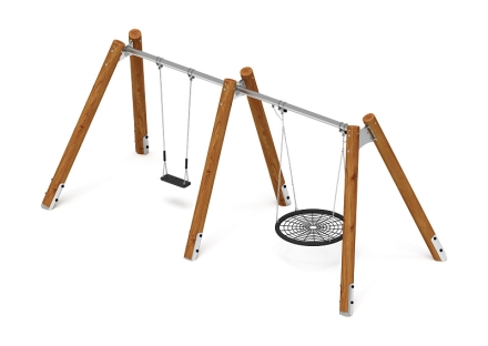 Качели (Лиственница темный) ИО 12.Р.05.03.01-Л.И1.01, фото 2