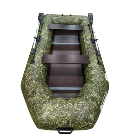 Моторная лодка Flinc ПВХ Феникс 280 Т Люкс пол-книжка камуфляж камыш, фото 3