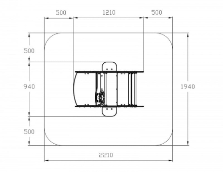 Машинка (серая) - Беседка машинка средняя - МФ 10.03.01-04.И1, фото 6