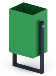 Урна прямоугольная (зеленая) - МФ 50.01.02-01, фото 2